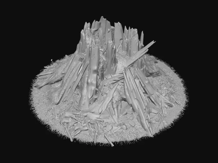 3D model for Broken Rotten Stump