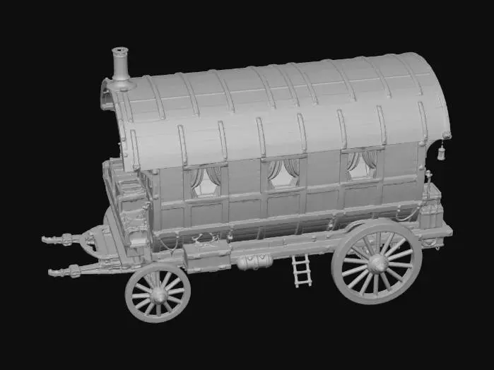 3D model for Barrel Wagon