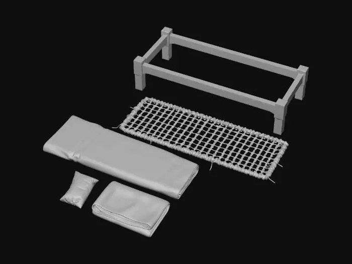 3D model for A Bed in Parts