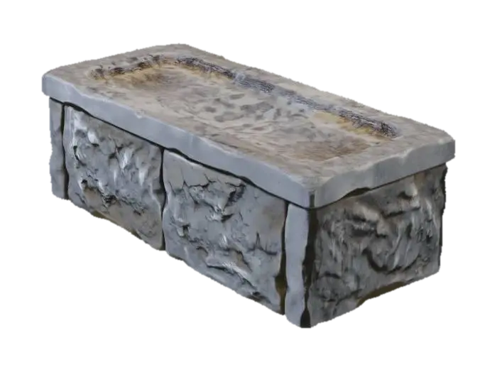 Modelo 3D de Stone Sarcophagus - Carved, gerado por IA