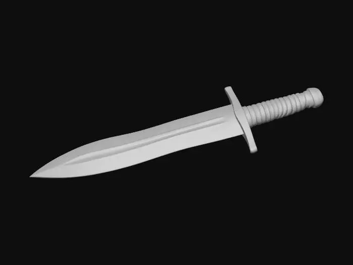3D model for Silvered Shortsword