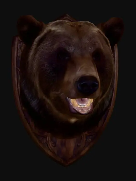 3D model for Bear Trophy Shield