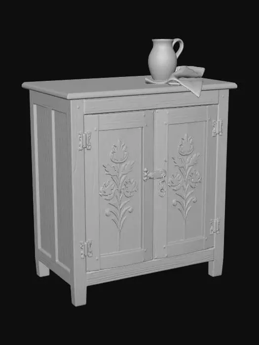 3D model for Floral Cabinet