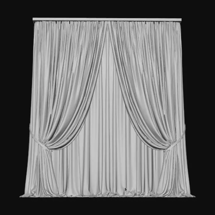 3D model for Silk Drapes