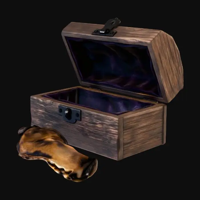 3D model for Withered Dire Wolf Tongue and Wood Coffer