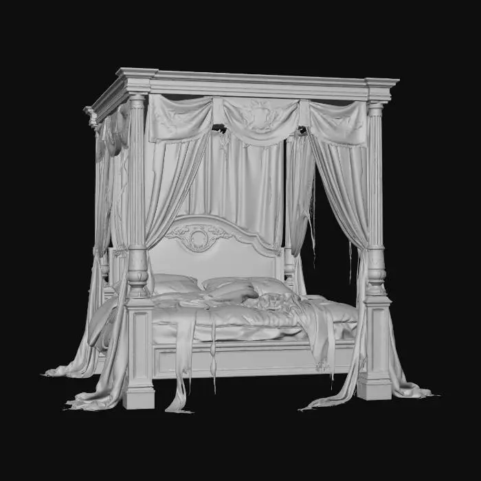 3D model for Neglected Canopy Bed