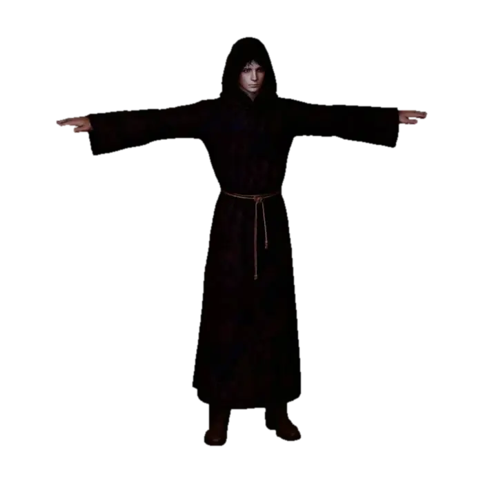 Innocent Appearing Cult Fanatic - Cultist 3D model, vytvořený pomocí AI