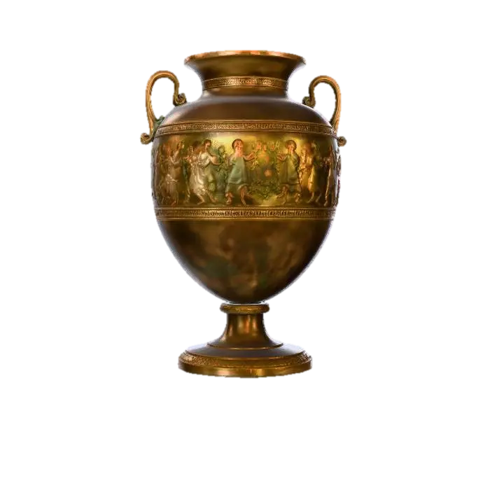 Painted Bronze Urn 3D model, vytvořený pomocí AI