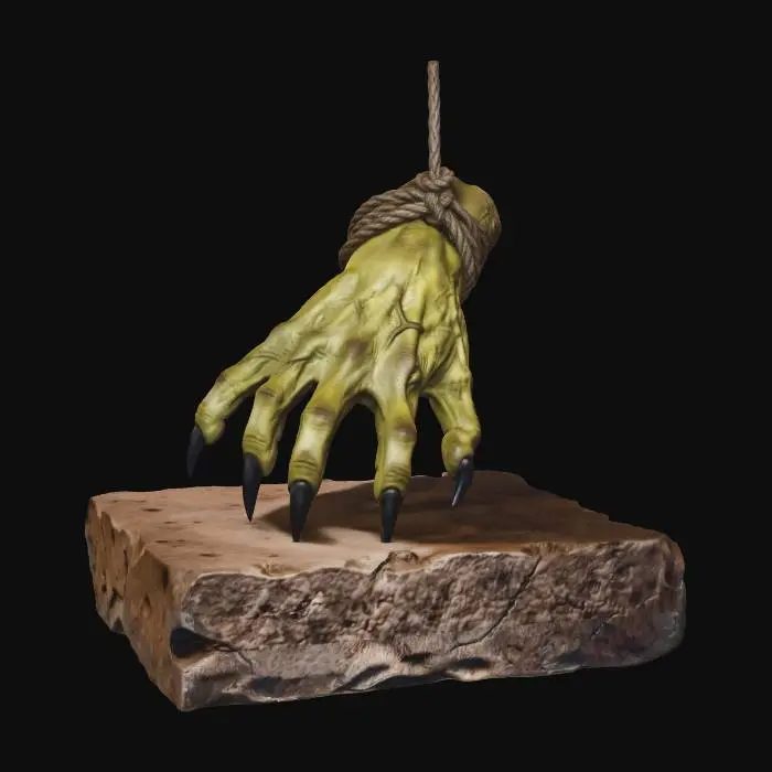 3D model for Mummified Goblin on Shelf