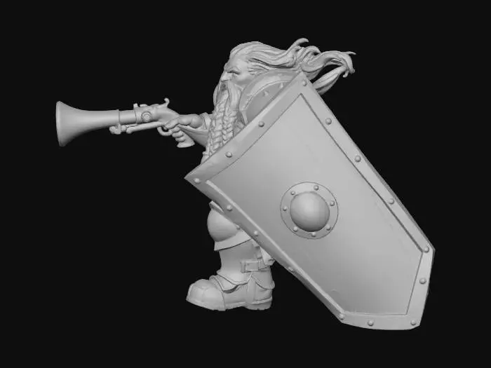 3D model for Dwarven Defender