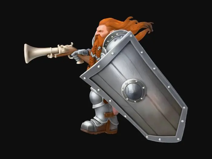 3D model for Dwarven Defender