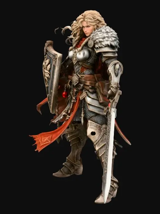 3D model for Auric Shieldmaiden