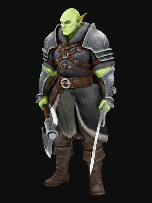 3D model for Orc Warrior Commander