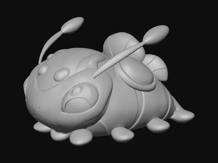 3D model for bubble larva