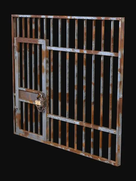 3D model for Rusty Jail Cell Gate