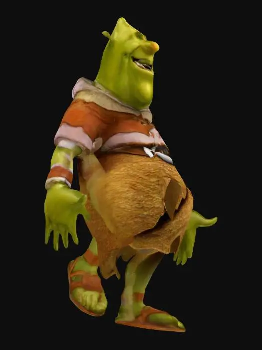 3D model for Green Ogre Character