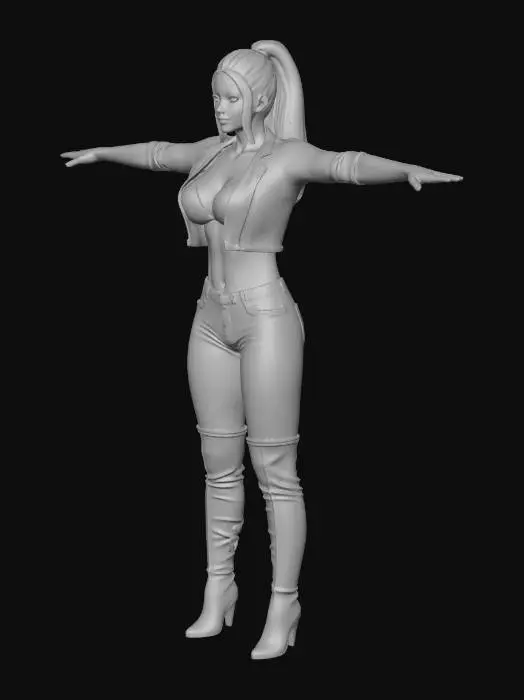 3D model for Character in T-Pose