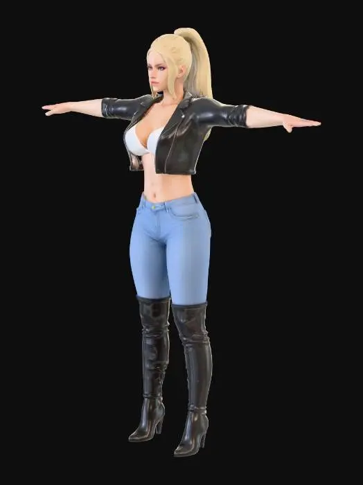 3D model for Character in T-Pose