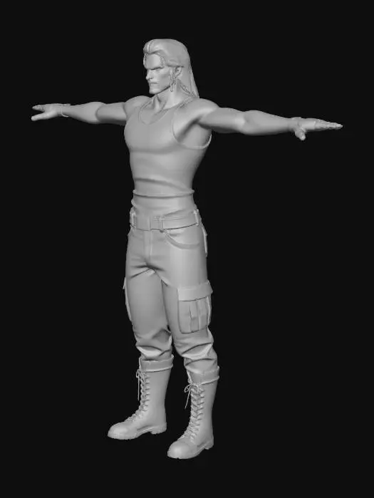 3D model for Character in T-Pose
