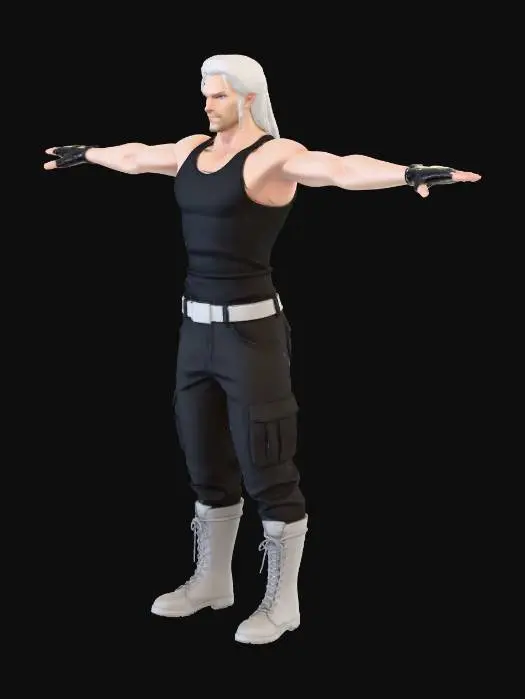 3D model for Character in T-Pose