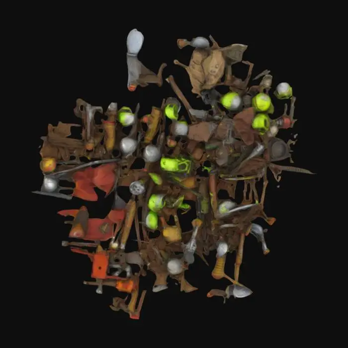 3D model for Pile of scraps and random items taken by orcs from warhammer fantasy