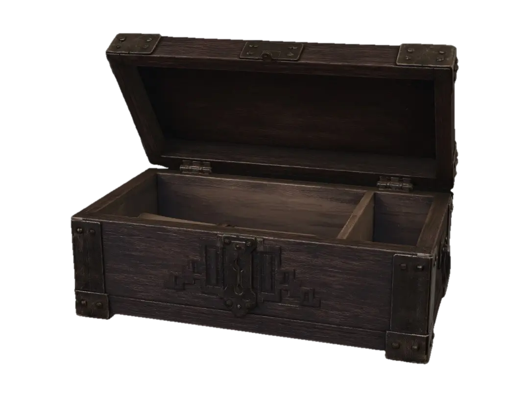 Modelo 3D de Ancient Scroll Chest - Carved, gerado por IA