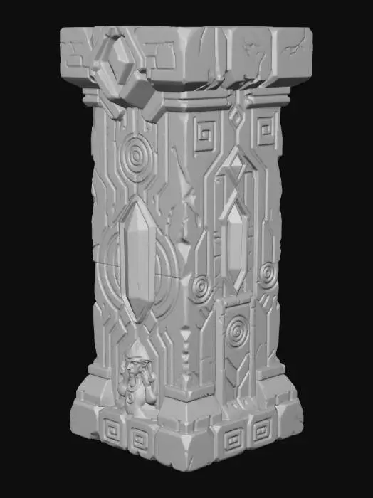 3D model for Azure Runic Obelisk