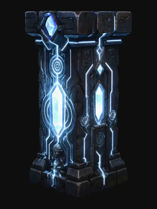 3D model for Azure Runic Obelisk