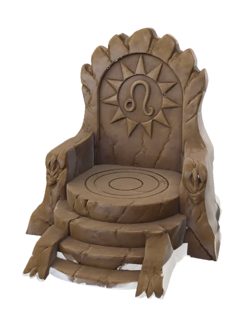 Leo Throne - King 的 AI 生成 3D 模型