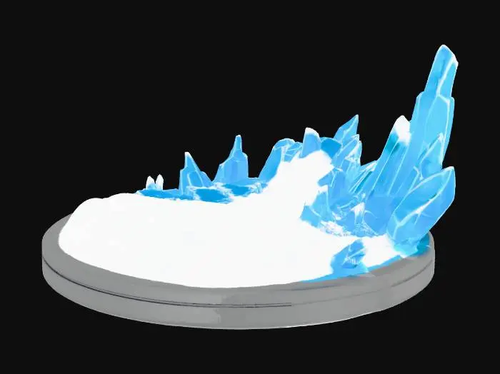 3D model for Crystalline Frost Scape