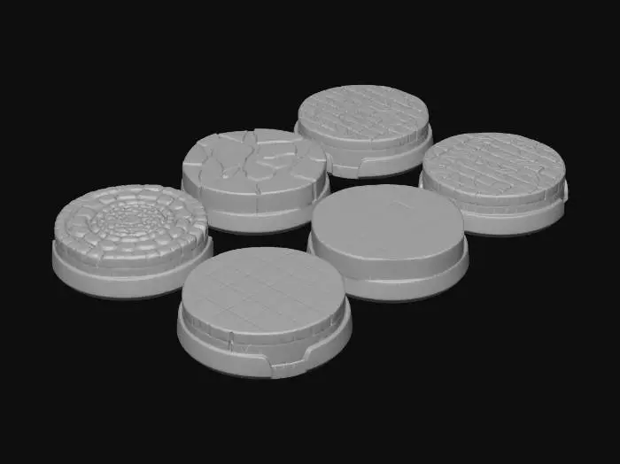 3D model for Textured Circles Collection
