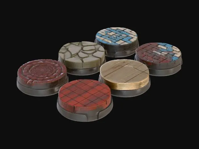 3D model for Textured Circles Collection