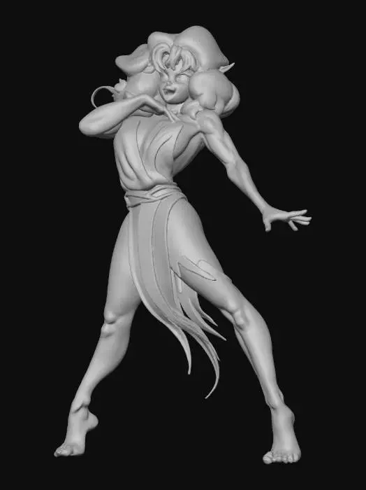 3D model for Fearful Expression