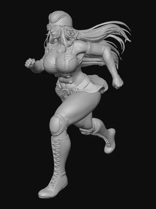 3D model for Speed Heroine in Motion