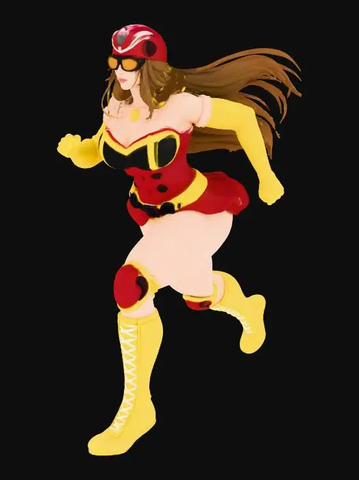 3D model for Speed Heroine in Motion