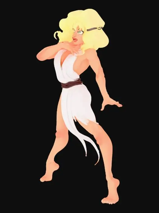 3D model for Fearful Expression