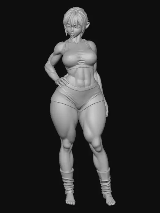 3D model for Warrior in Green