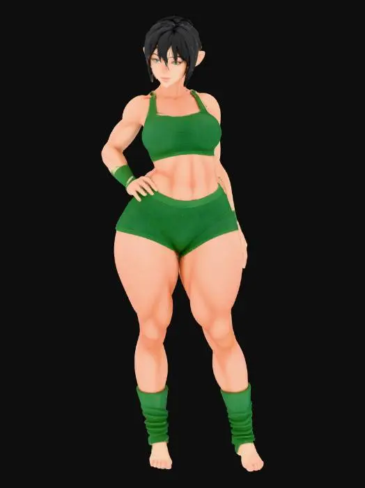 3D model for Warrior in Green