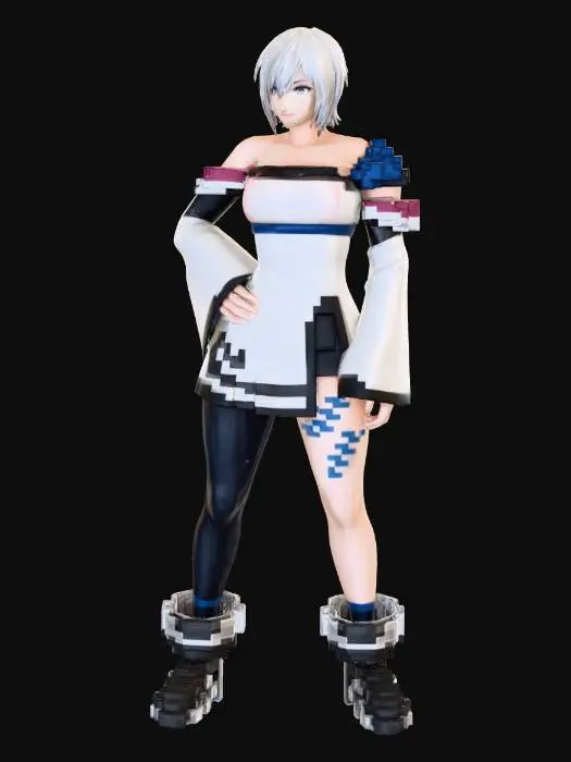 3D model for Pixel Warrior