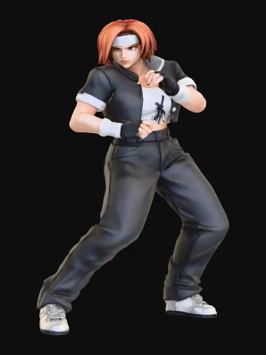 3D model for Martial Arts Stance in the Clouds