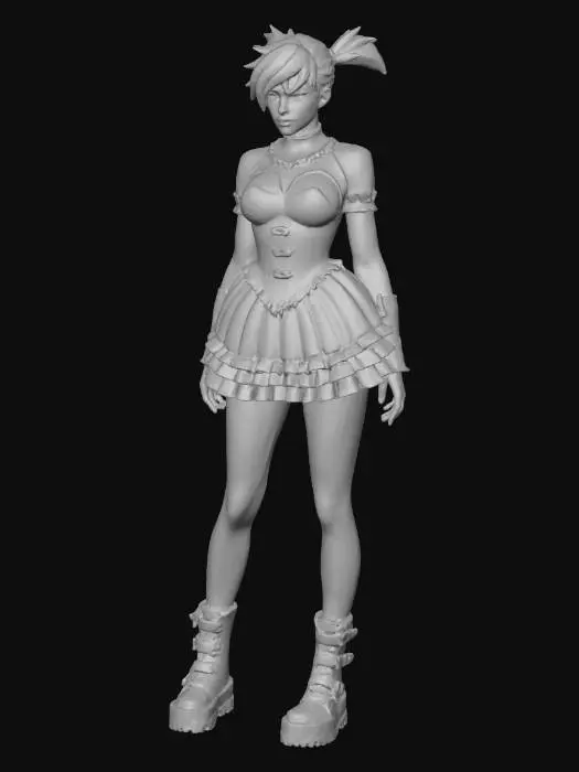 3D model for Gothic Hallway Stance