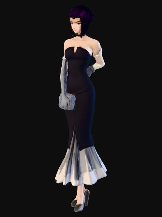 3D model for Elegant_Evening_Attir_1211224243_generate