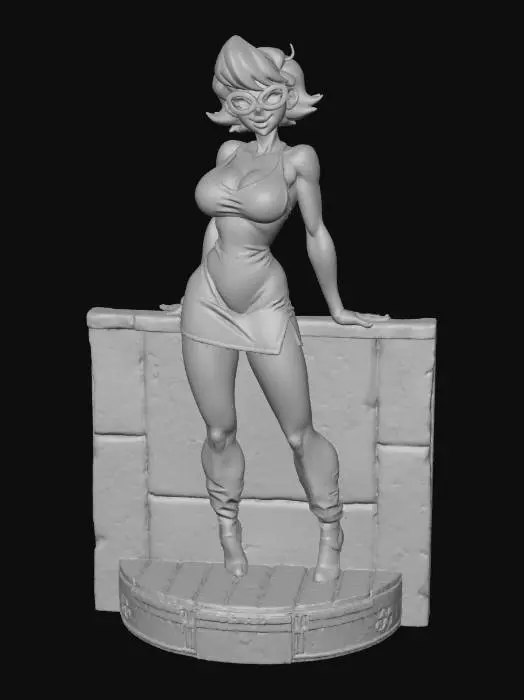 3D model for Nightclub Mystery nerd girl