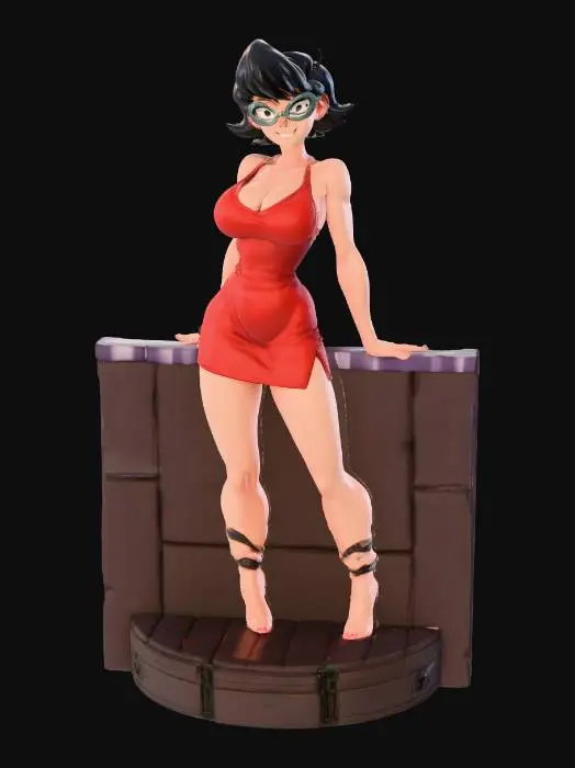 3D model for Nightclub Mystery nerd girl