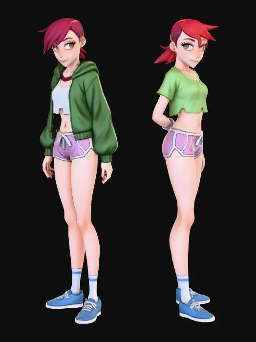 3D model for Twins in the Living Room