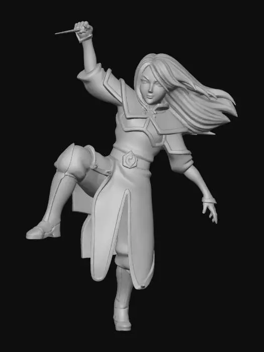 3D model for Warrior on the Cliff azula