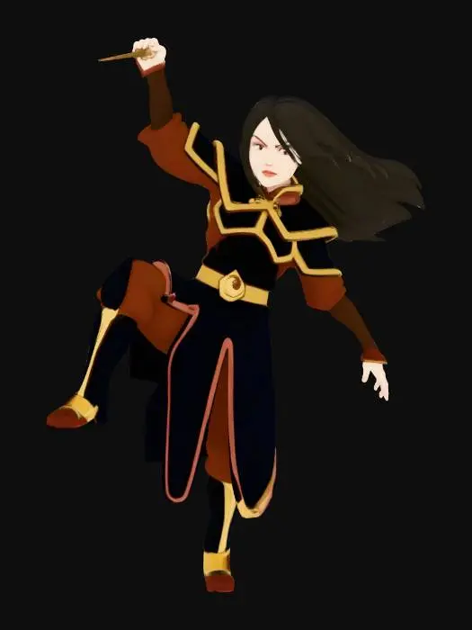 3D model for Warrior on the Cliff azula