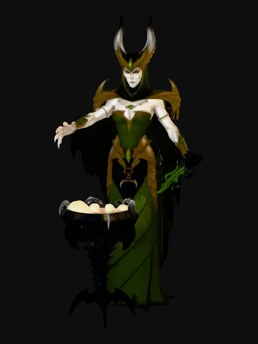 3D model for Sorceress of the Sunlit Chamber