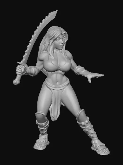 3D model for Warrior Stance