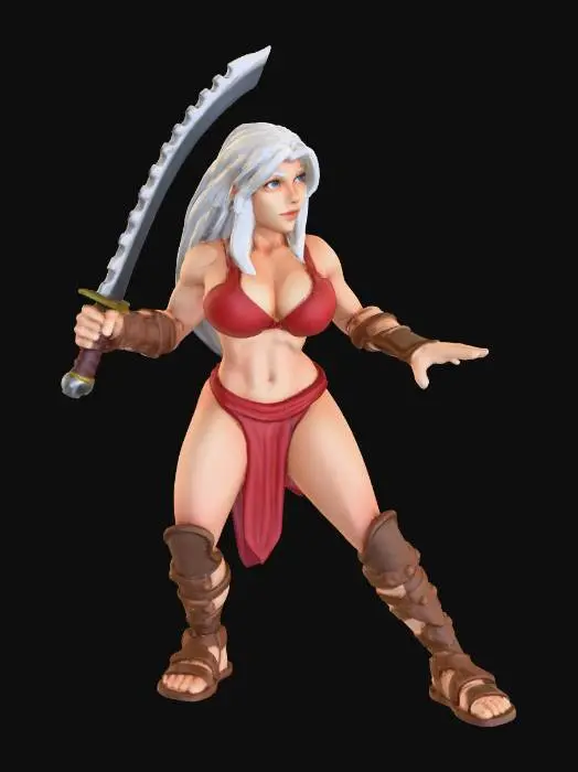 3D model for Warrior Stance